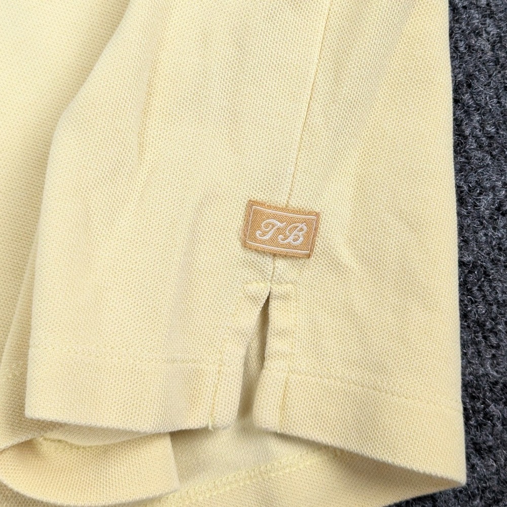 Tommy Bahama Mens T-Shirt M Yellow Silk Cotton Blend Pique Short Sleeve Tee - Picture 8 of 14